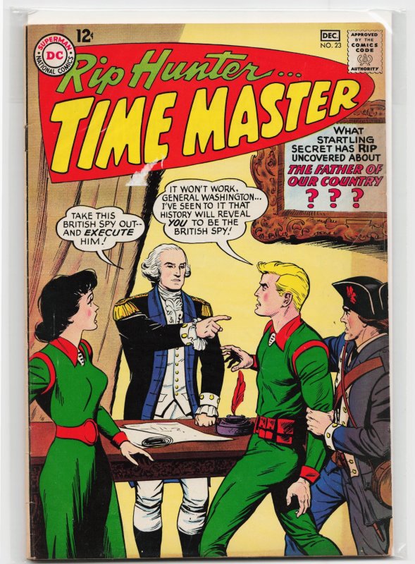 Rip Hunter ... Time Master #23 (DC Comics, 1964), raw, ungraded comic book — front cover