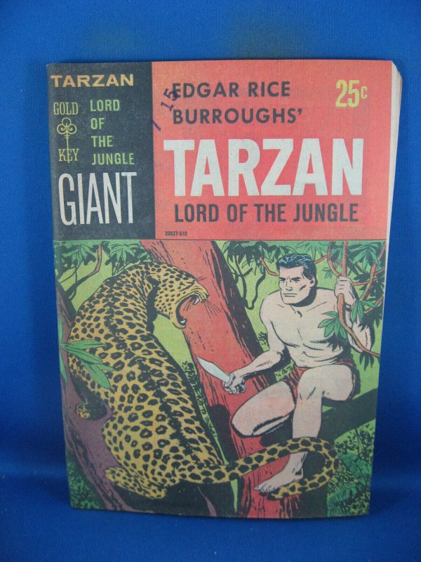 Tarzan Lord of the Jungle #1 (Gold Key Comics, 1965), raw comic book in VF condition — front cover