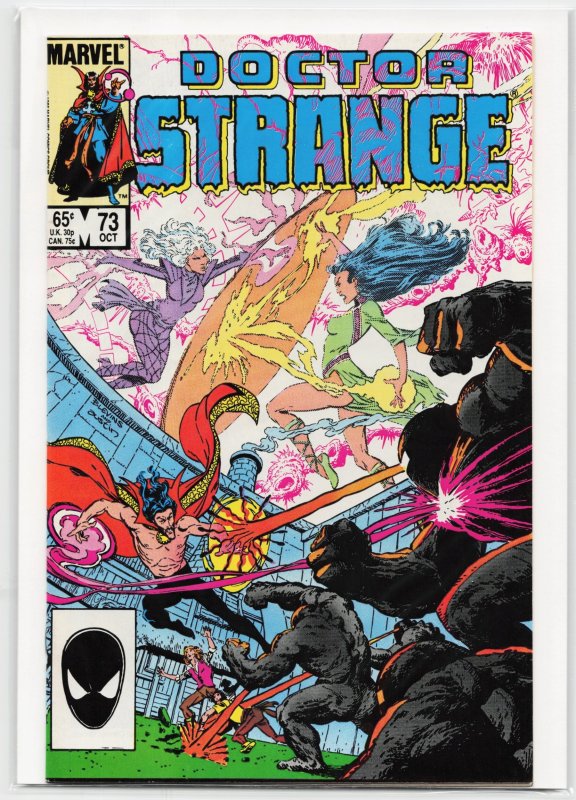 Doctor Strange #73 (Marvel Comics, 1985), raw, ungraded comic book — front cover