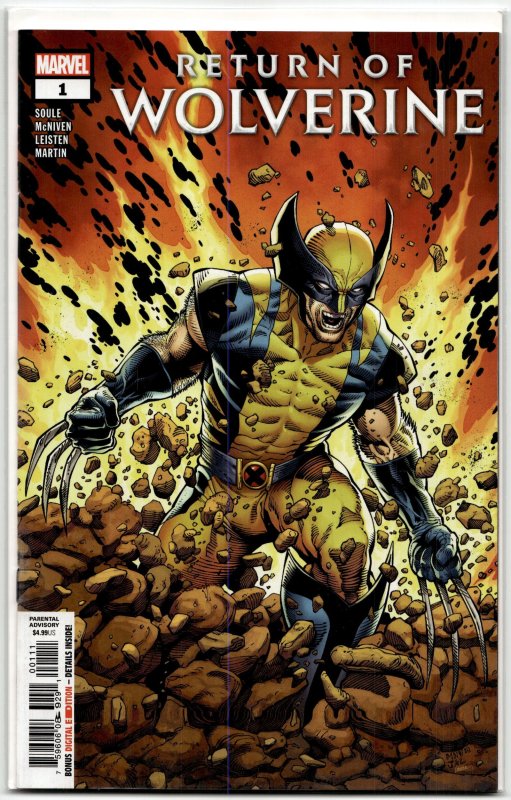 Return of Wolverine #1 (2018), raw, ungraded comic book — front cover