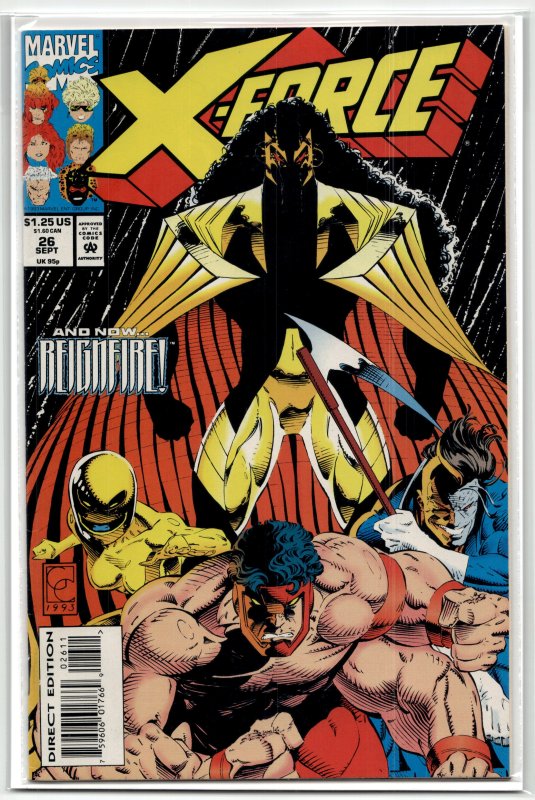 X-Force #26 (Marvel Comics, 1993), raw, ungraded comic book — front cover