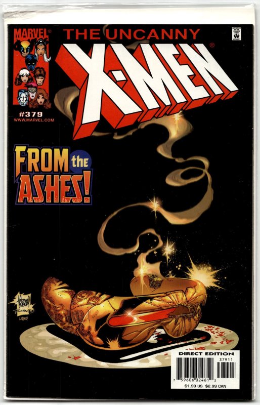 The Uncanny X-Men #379 (Marvel Comics, 2000), raw, ungraded comic book — front cover