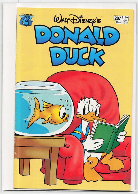 Donald Duck #287 (Disney Comics, 1994), raw, ungraded comic book — front cover