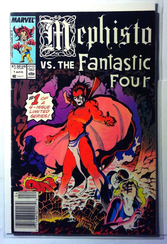 Mephisto vs. Fantastic Four #1 (Marvel Comics, 1987), raw, ungraded comic book — front cover