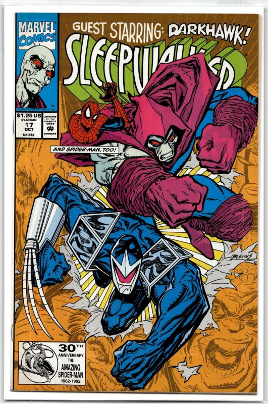 Sleepwalker #17 (Marvel Comics, 1992), raw, ungraded comic book — front cover