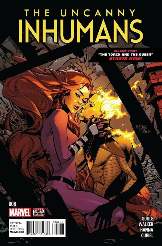 The Uncanny Inhumans #8 (Marvel Comics, 2016), raw, ungraded comic book — front cover