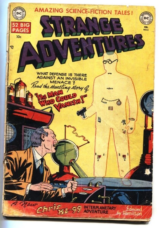 Strange Adventures #5 (DC Comics, 1951), raw, ungraded comic book — front cover