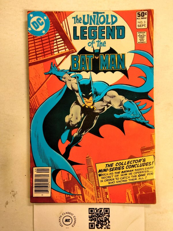 The Untold Legend of the Batman #3 (DC Comics), raw comic book in VF condition — front cover