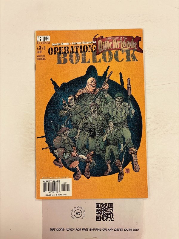 Operation Bollock #3 (DC Comics), raw comic book in NM condition — front cover