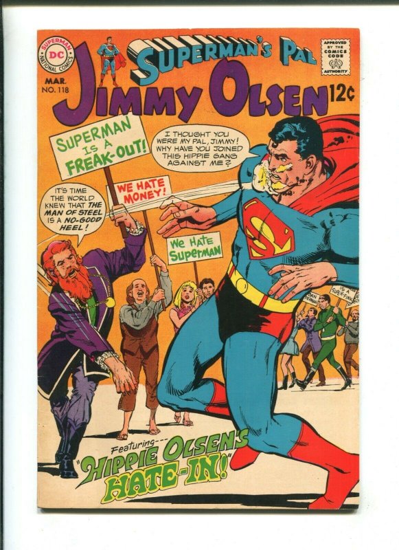 Supermans Pal Jimmy Olsen #118 (DC Comics, 1969), raw comic book in 8.0 condition — front cover