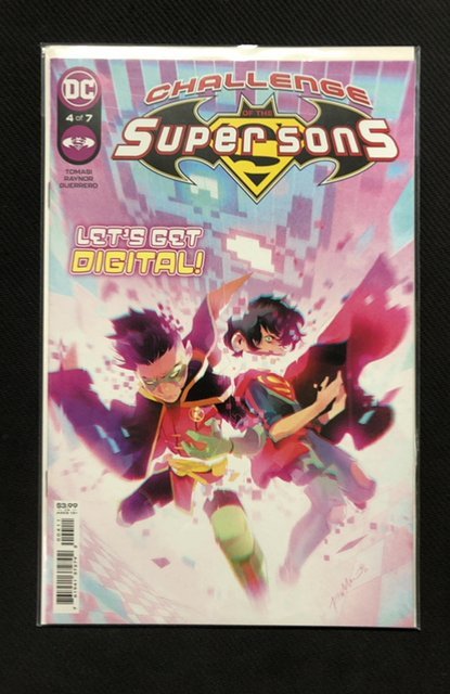 Challenge of the Super Sons #4 (2021), raw, ungraded comic book — front cover