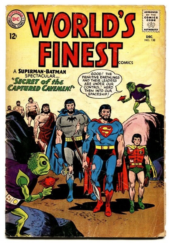 Worlds Finest #138 (DC Comics, 1963), raw, ungraded comic book — front cover