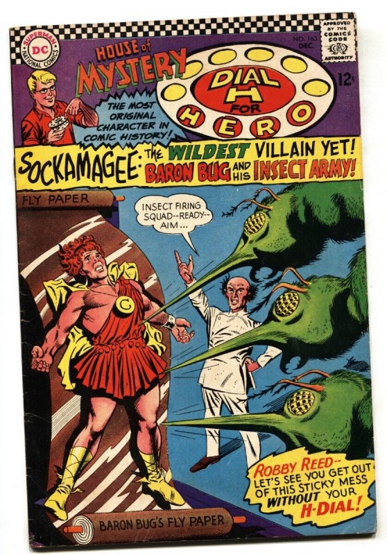 House of Mystery #163 (DC Comics, 1967), raw comic book in VG condition — front cover