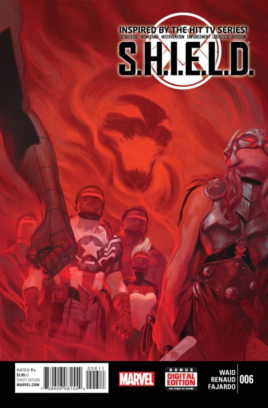 S.h.i.e.l.d #6 (Marvel Comics, 2015), raw comic book in VF/NM condition — front cover