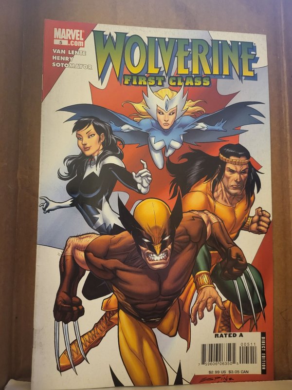 Wolverine: First Class #5 (2008), raw, ungraded comic book — front cover