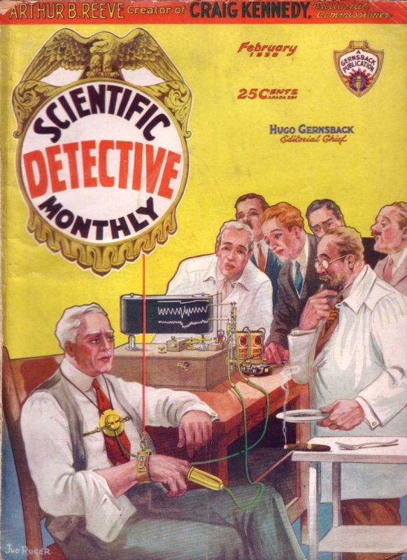 Scientific Detective #2 (1930), raw comic book in VG condition — front cover