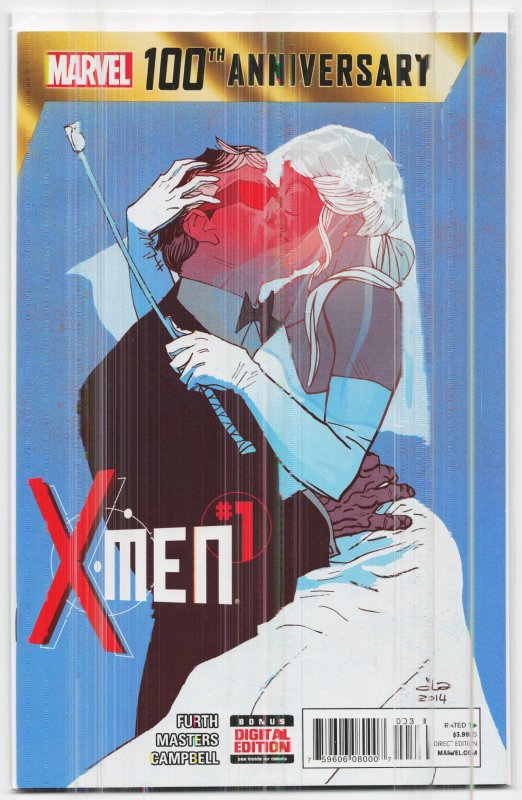 100th Anniversary Special: X-Men (2014) X-Men (Marvel Comics, 2014), raw, ungraded comic book — front cover