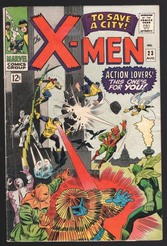 X-Men #23 (Marvel Comics, 1993), raw comic book in GD/VG 3.0 condition — front cover