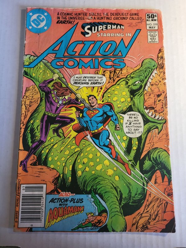 Action Comics #519 (DC Comics, 1981), raw, ungraded comic book — front cover