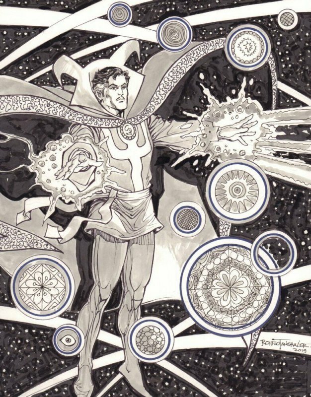 Doctor Strange Commission - 2019 Signed art by Romeo Tanghal (2019), raw, ungraded comic book — front cover