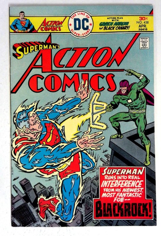 Action #458 (DC Comics, 1976), raw comic book in VF condition — front cover