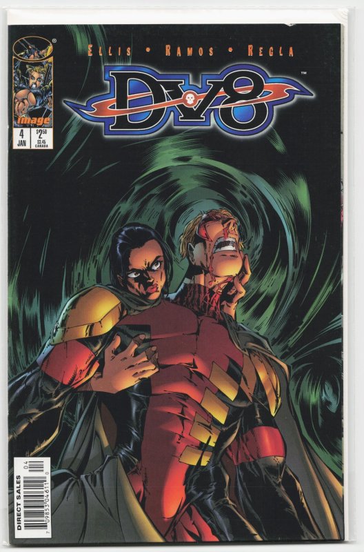 DV8 #4 (Image Comics, 1997), raw, ungraded comic book — front cover