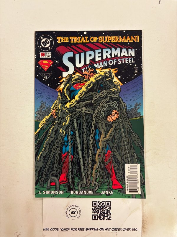 Superman Man of Steel #50 (DC Comics), raw comic book in NM condition — front cover