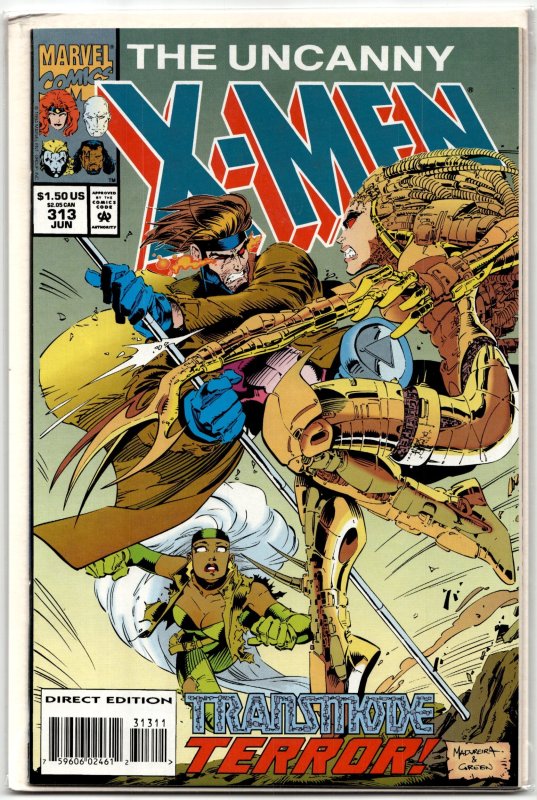 The Uncanny X-Men #313 (Marvel Comics, 1994), raw, ungraded comic book — front cover