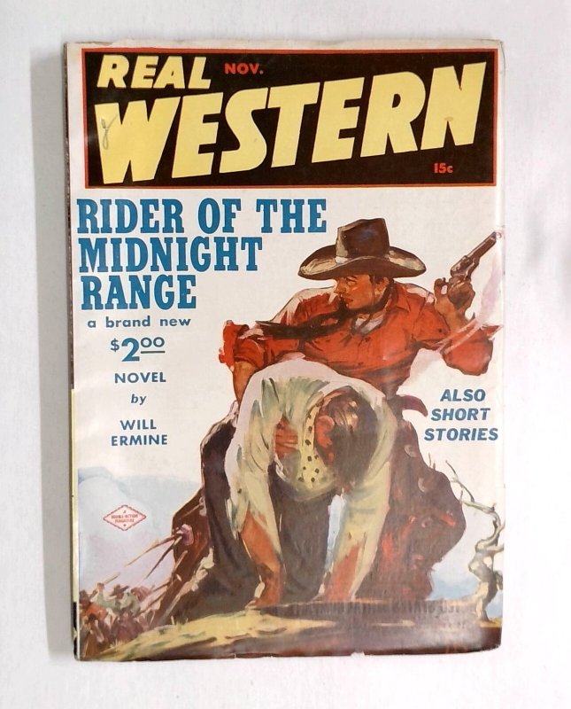 Real Western - Nov 1940 - High Grade Pulp Magazine Will Ermine (1940), raw, ungraded comic book — front cover