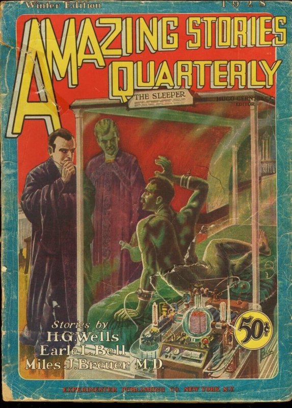 Amazing Stories Quarterly-- 1928--Pulp Magazine----G, raw, ungraded comic book — front cover