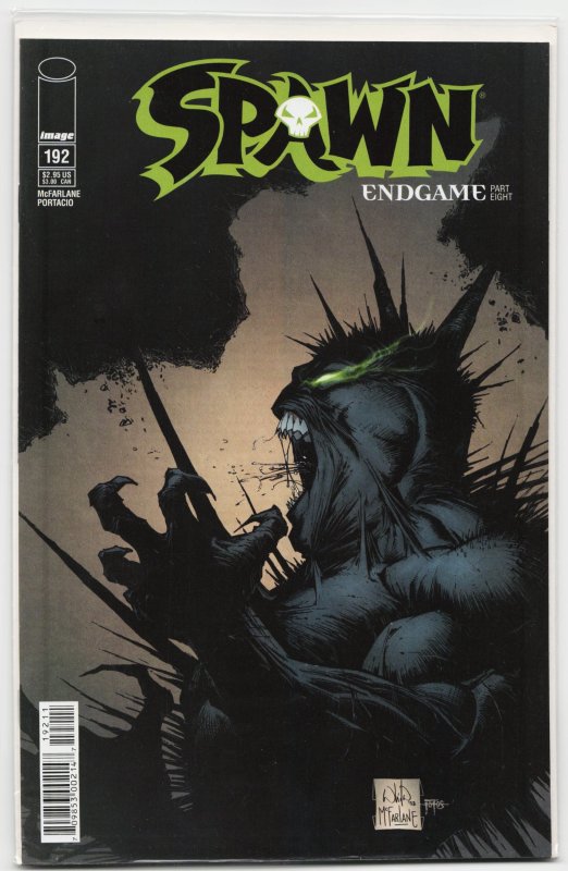 Spawn #192 (Image Comics, 2009), raw, ungraded comic book — front cover