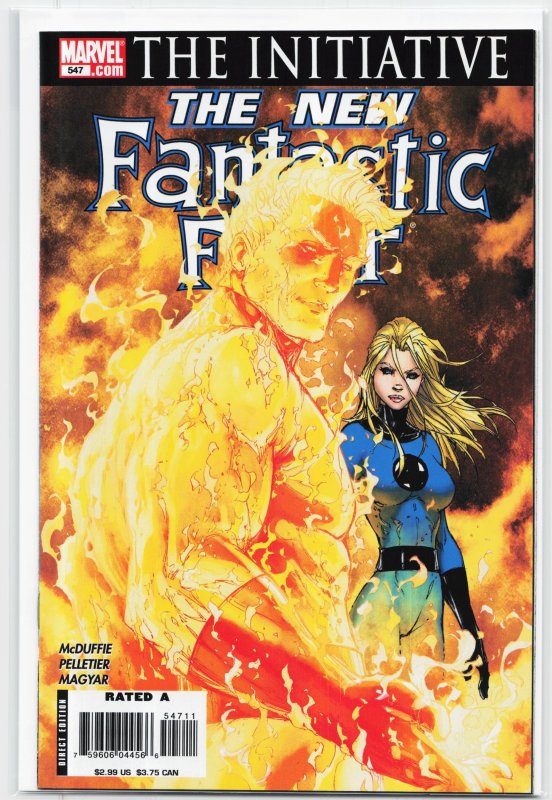 Fantastic Four #547 (Marvel Comics, 2007), raw, ungraded comic book — front cover