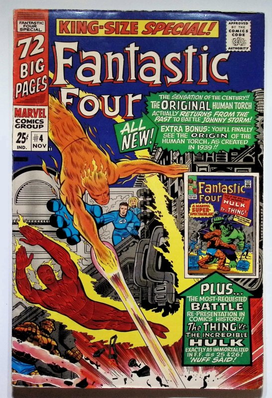 Fantastic Four Annual #4 (Marvel Comics, 1966), raw, ungraded comic book — front cover