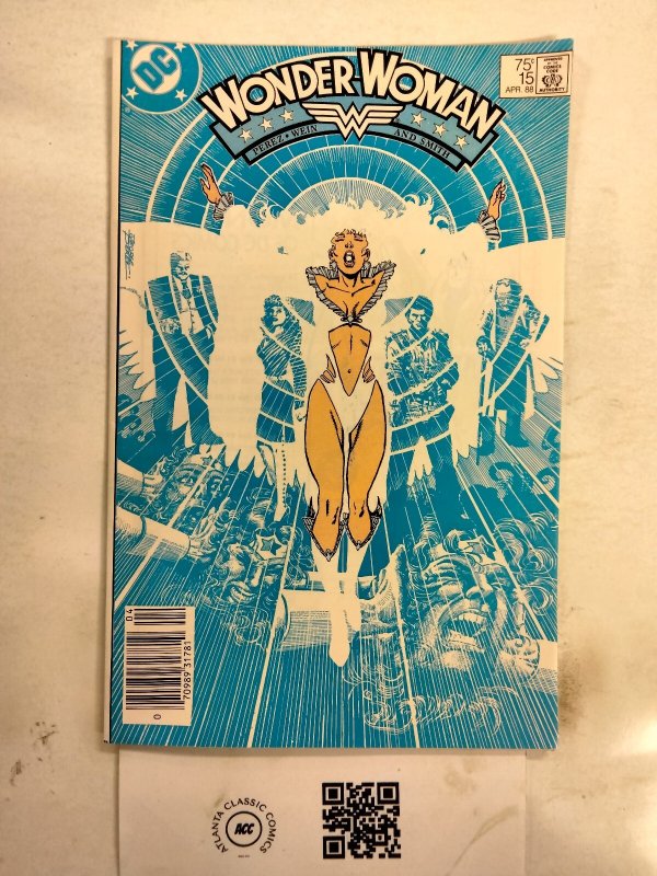 Wonder Woman #15 (DC Comics), raw comic book in NM condition — front cover