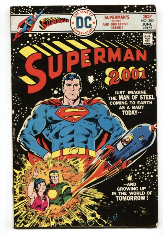 Superman #300 (DC Comics, 1976), raw comic book in VG condition — front cover