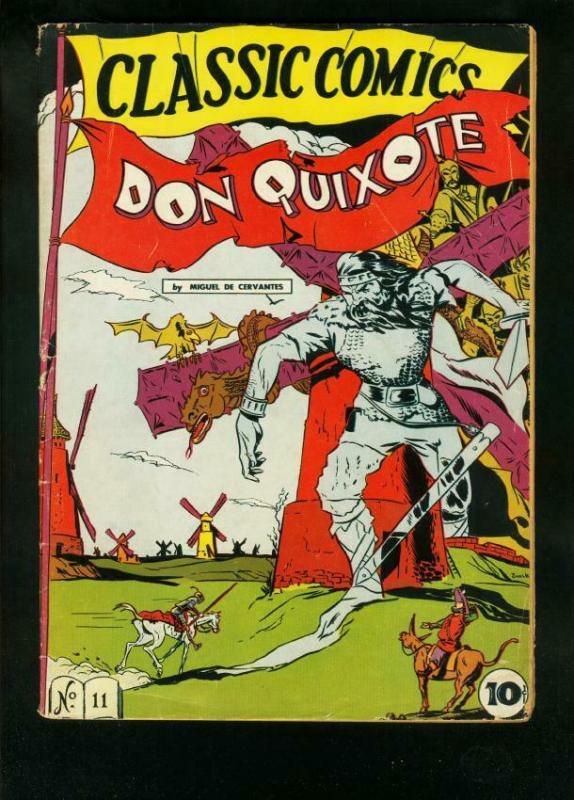 Classic Comics #11 (1943), raw comic book in VG condition — front cover
