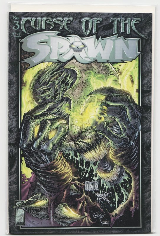 Curse of the Spawn #3 (Image Comics, 1996), raw, ungraded comic book — front cover