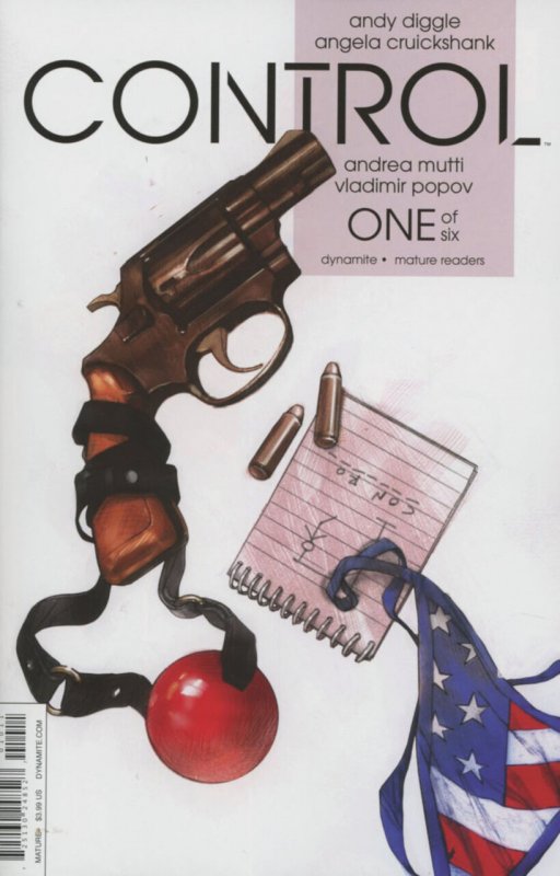 Control #1 (Dynamite Entertainment, 2016), raw comic book in VF/NM condition — front cover