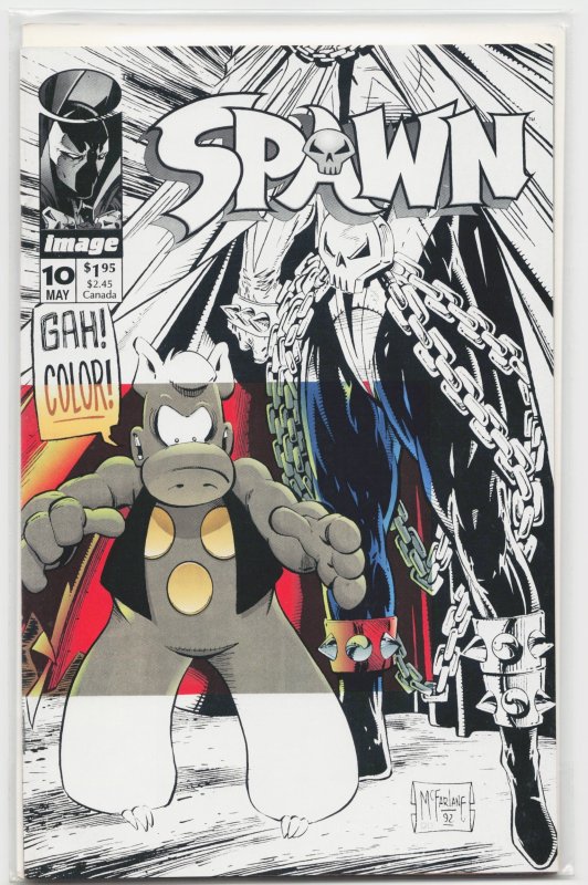 Spawn #10 (Image Comics, 1993), raw, ungraded comic book — front cover