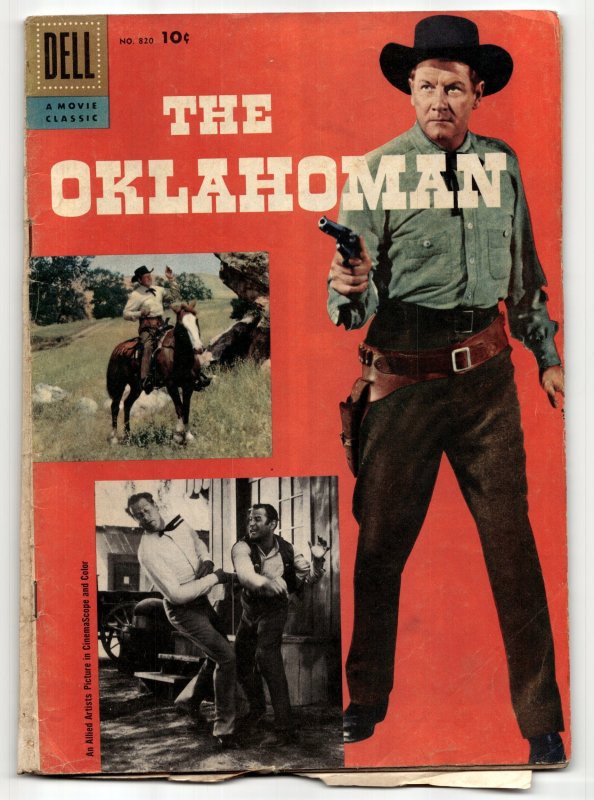 Four Color #820 (Dell Comics, 1957), raw, ungraded comic book — front cover
