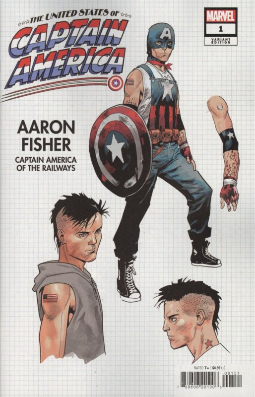 The United States of Captain America (2021) #'s 1 2 3 4 5 Complete Vf/nm Lot (2021), raw comic book in VF/NM condition — front cover