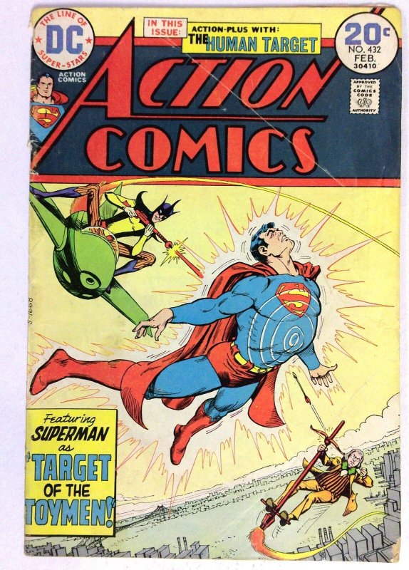 Action Comics #432 (DC Comics, 1974), raw comic book in VG condition — front cover