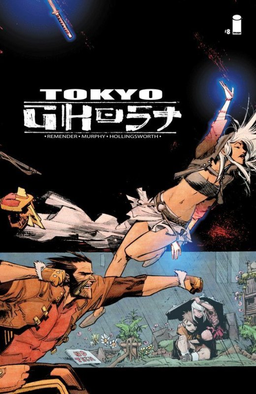 Tokyo Ghost #8 (Image Comics, 2016), raw, ungraded comic book — front cover