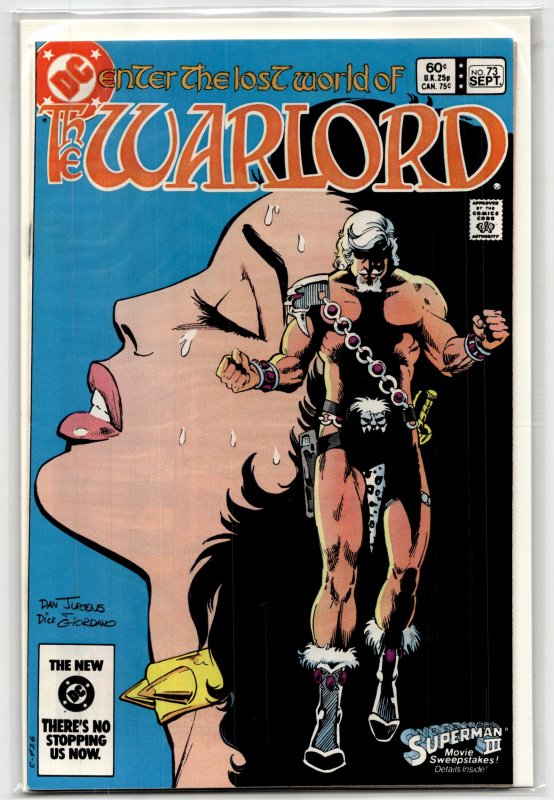 Warlord #73 (DC Comics, 1983), raw, ungraded comic book — front cover