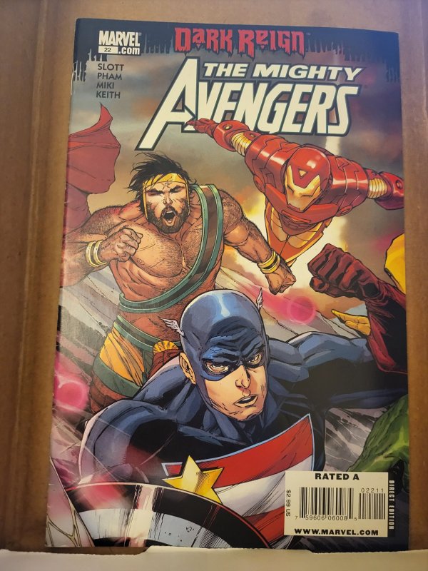 The Mighty Avengers #22 (Marvel Comics, 2009), raw, ungraded comic book — front cover