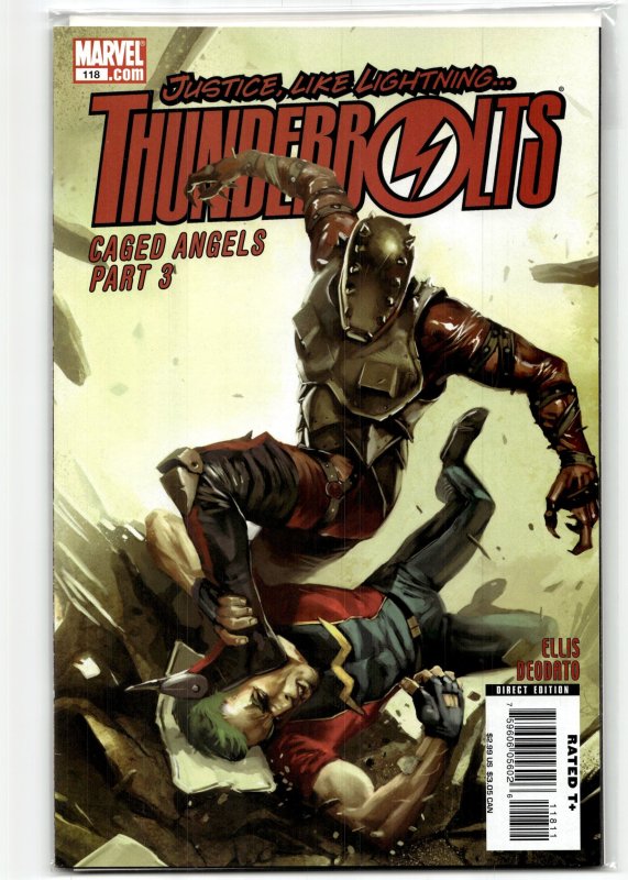 Thunderbolts #118 (Marvel Comics, 2008), raw, ungraded comic book — front cover