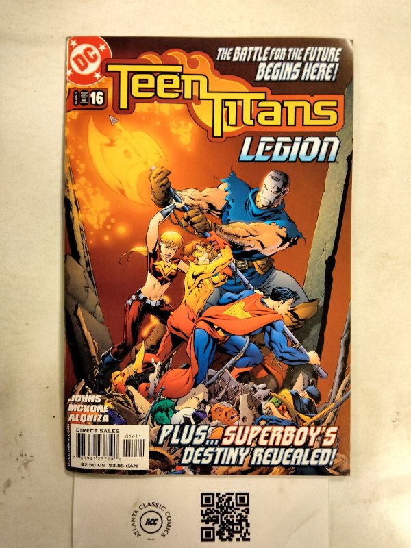Teen Titans #16 (DC Comics), raw comic book in NM condition — front cover