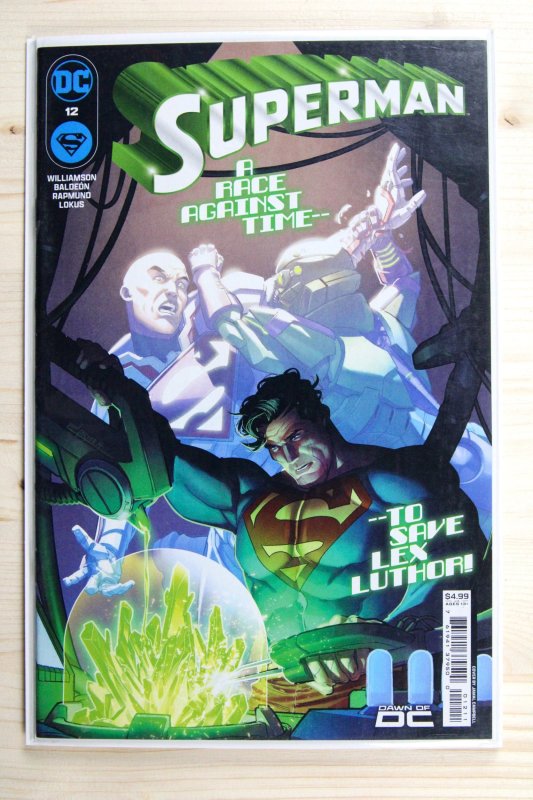 Superman #12 (DC Comics, 2024), raw comic book in NM+ 9.6 condition — front cover