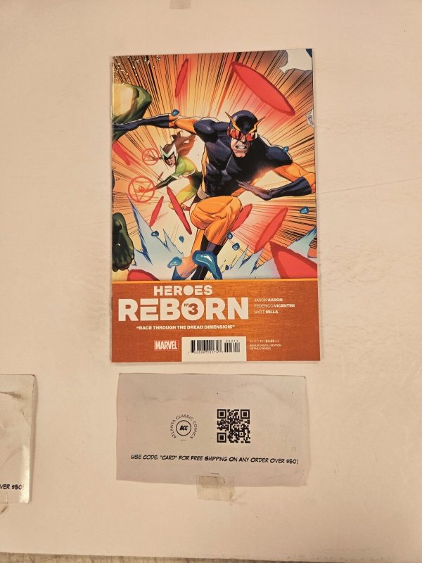 Heroes Reborn #3 (Marvel Comics), raw comic book in NM condition — front cover