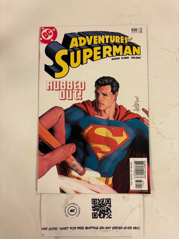 Adventures of Superman #630 (DC Comics), raw comic book in NM condition — front cover